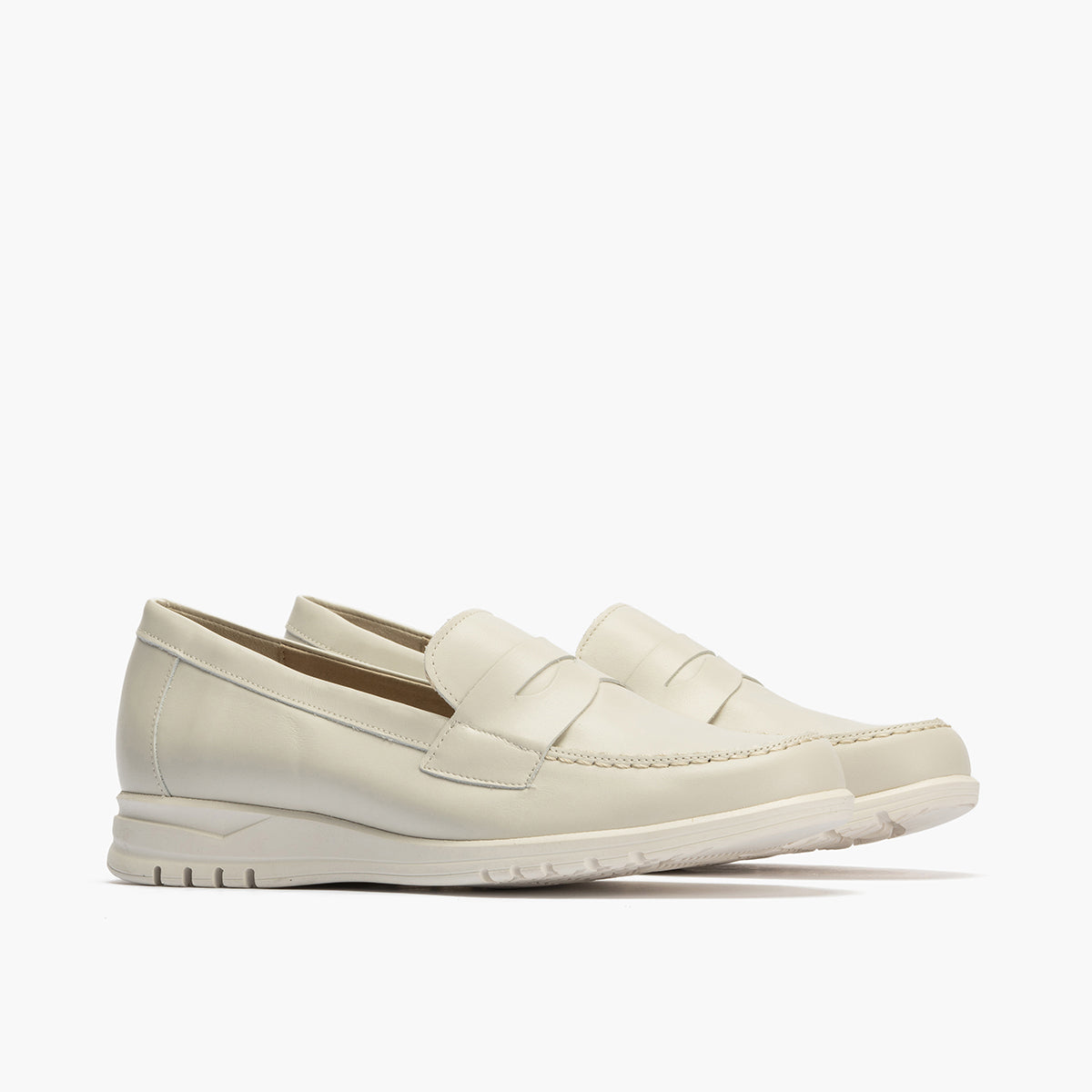 Mocasines con antifaz mujer en piel napa GLACIAL