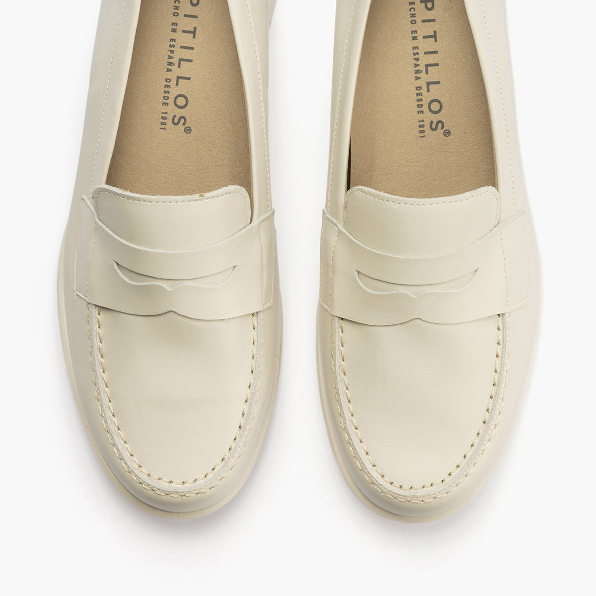 Mocasines con antifaz mujer en piel napa GLACIAL