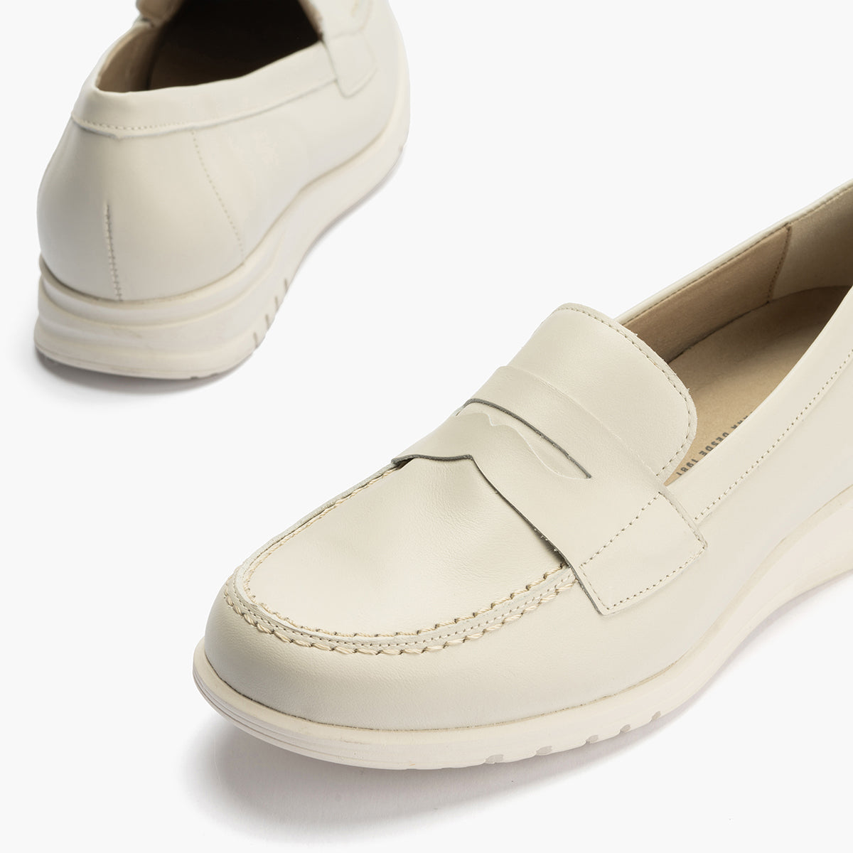 Mocasines con antifaz mujer en piel napa GLACIAL