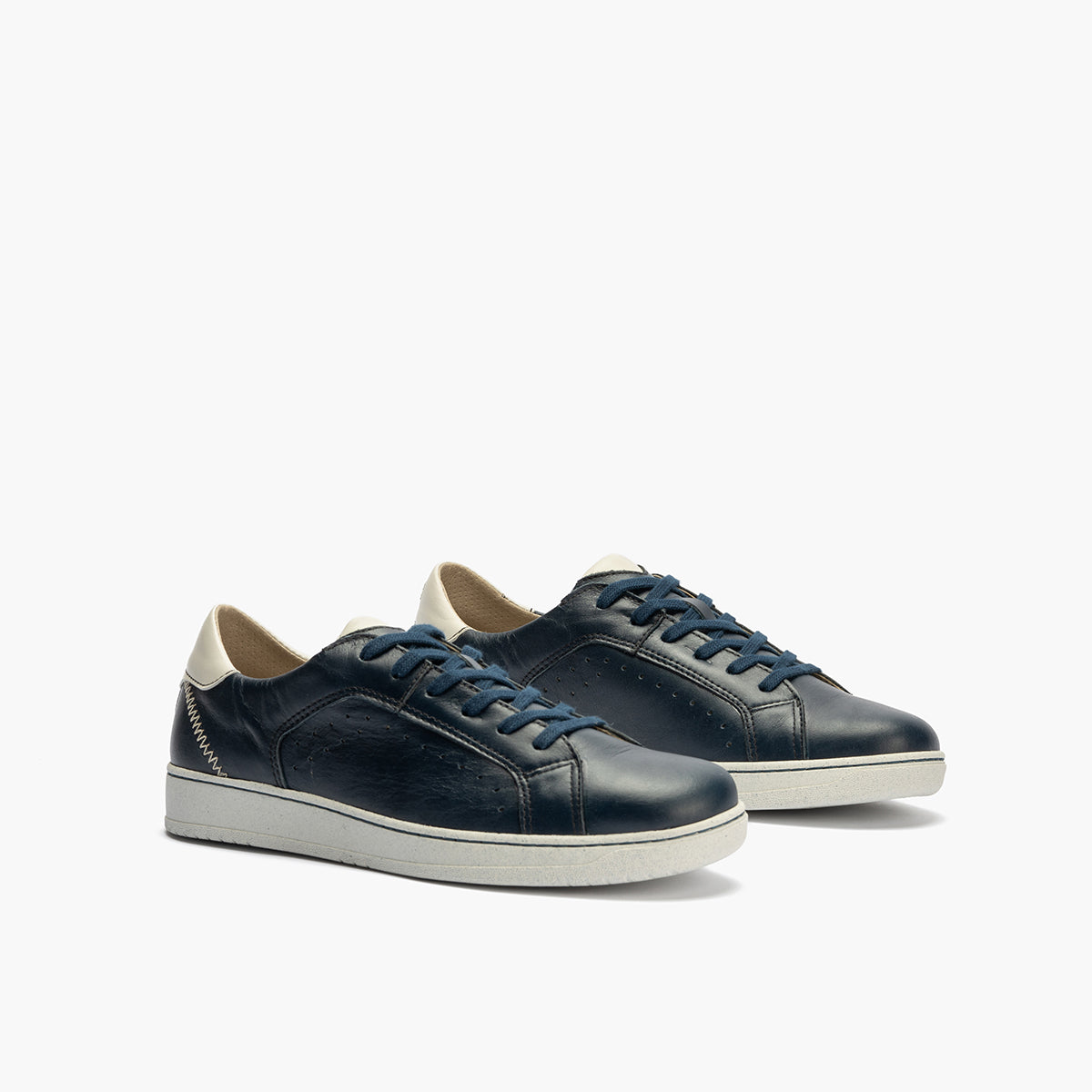 Deportivo para hombre en piel napa Marino
