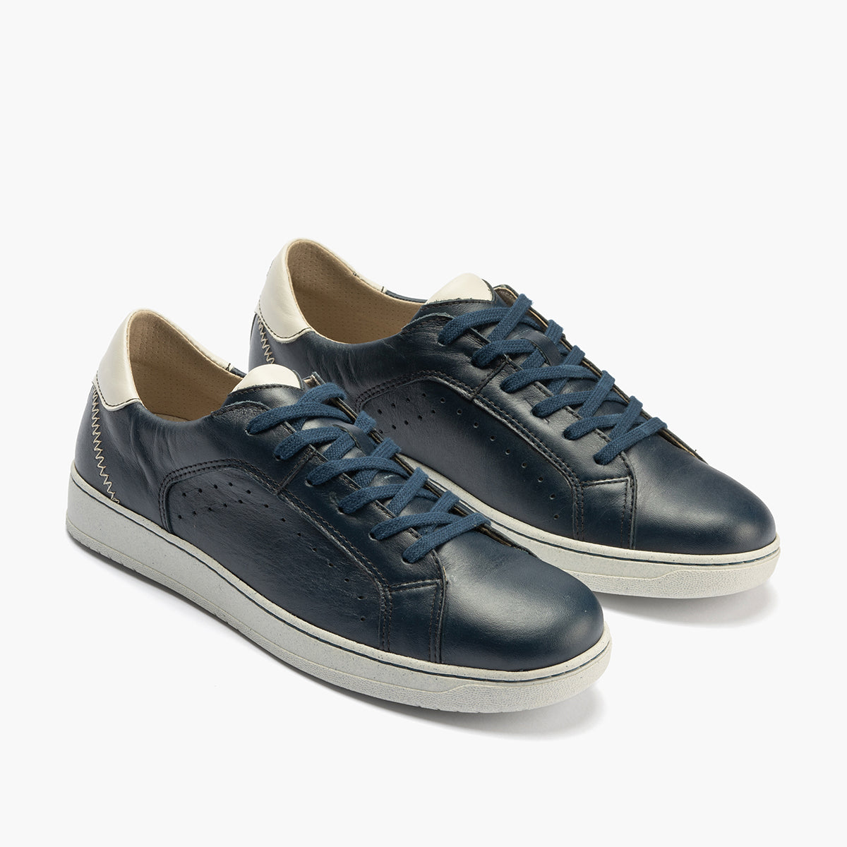 Deportivo para hombre en piel napa Marino