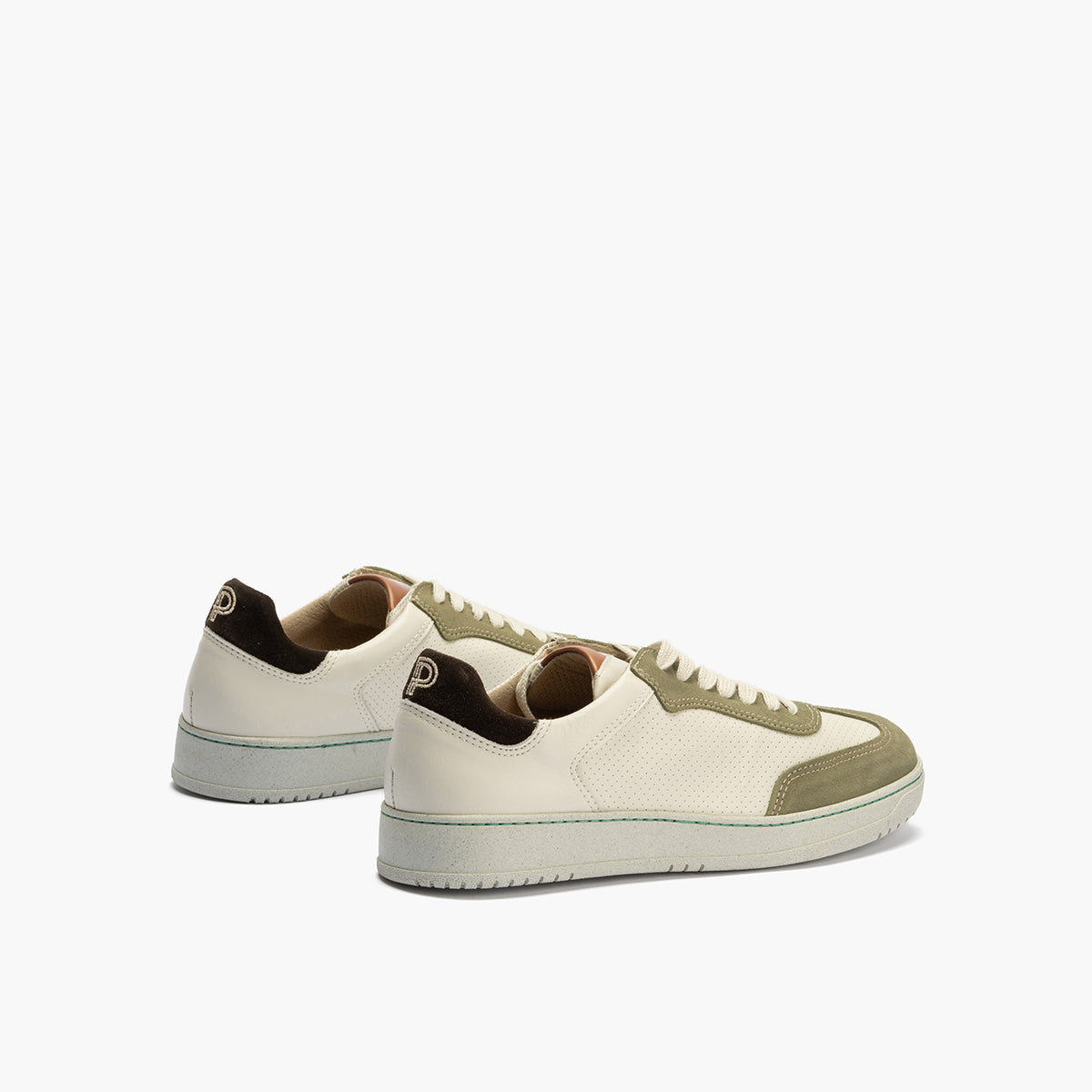 Deportivo hombre serraje combinado con piel VERDE