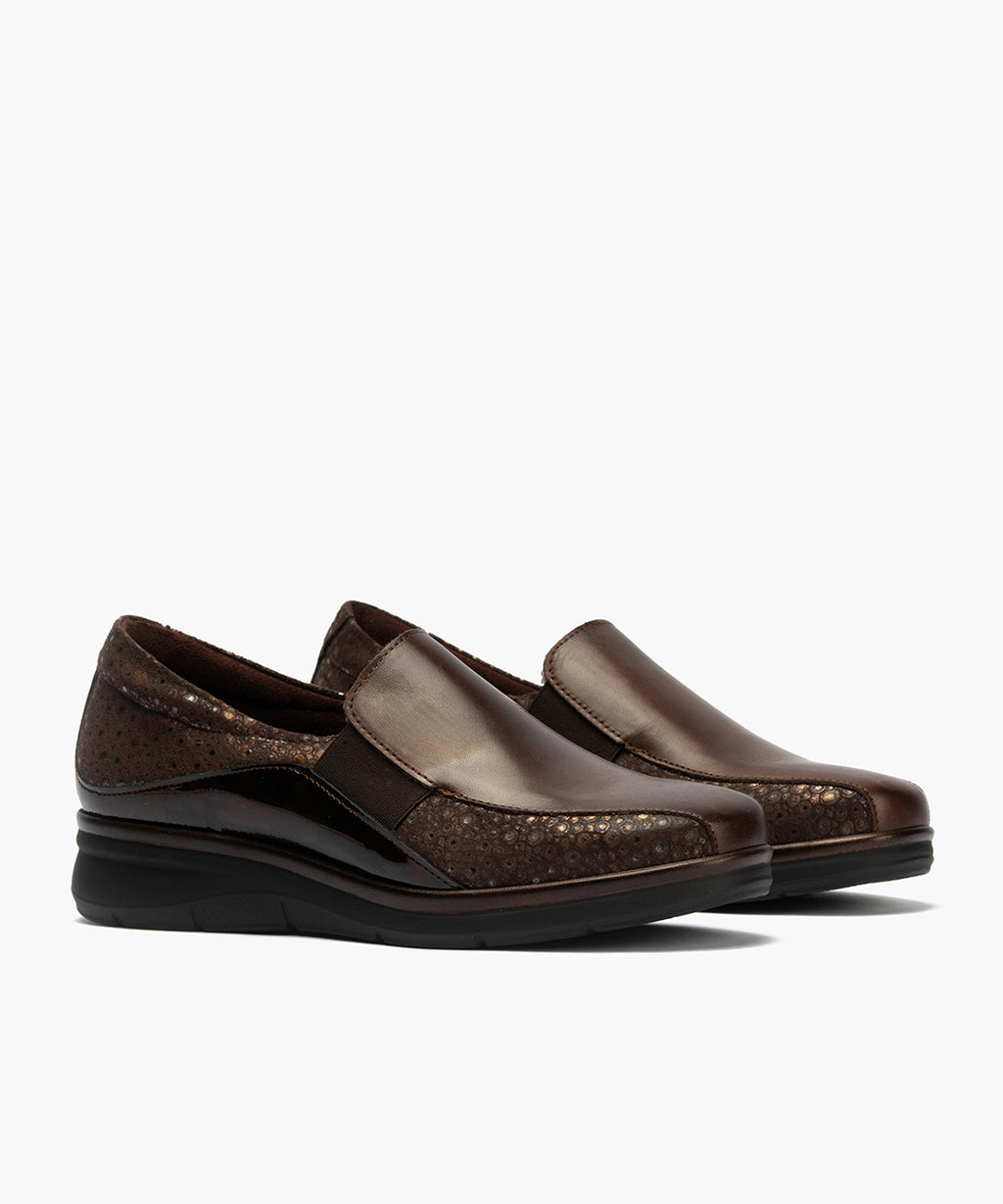 Manoletina Gucci Elásticos de mujer color marron