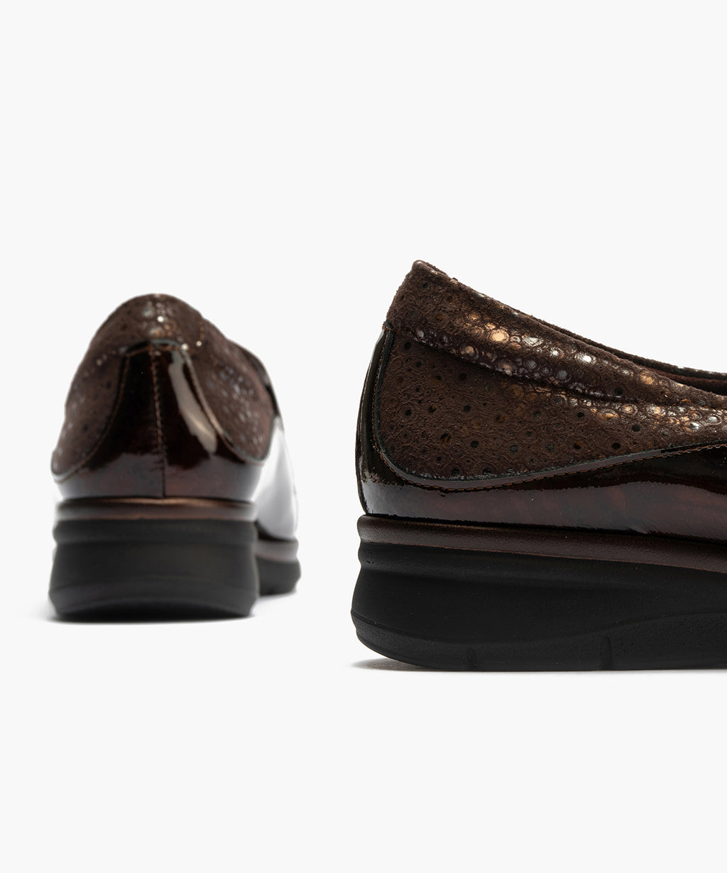 Manoletina Gucci Elásticos de mujer color marron