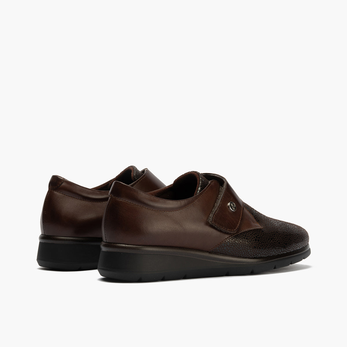 Blucher Correa con Lycra de mujer color marron