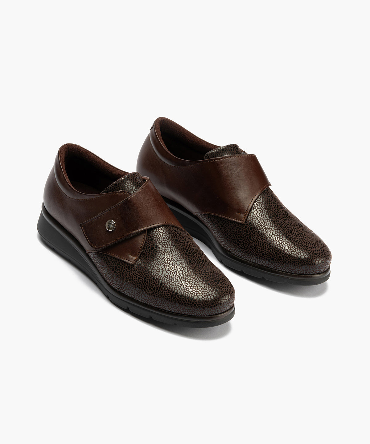 Blucher Correa con Lycra de mujer color marron