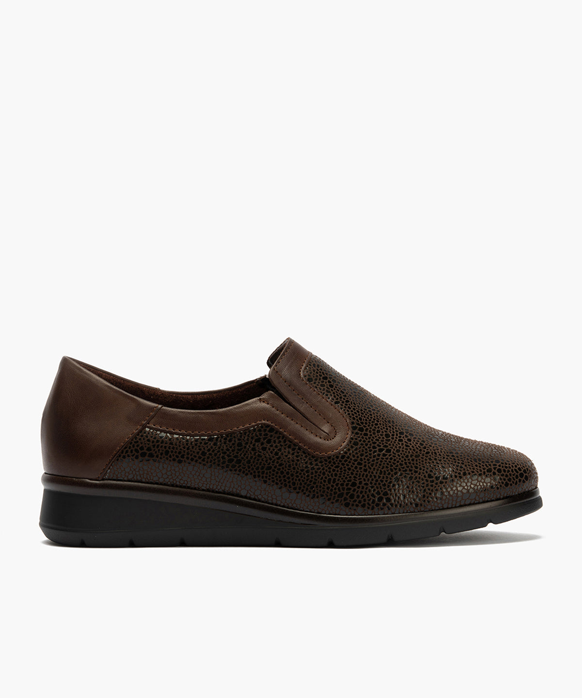 Manoletina elásticos de mujer color marron