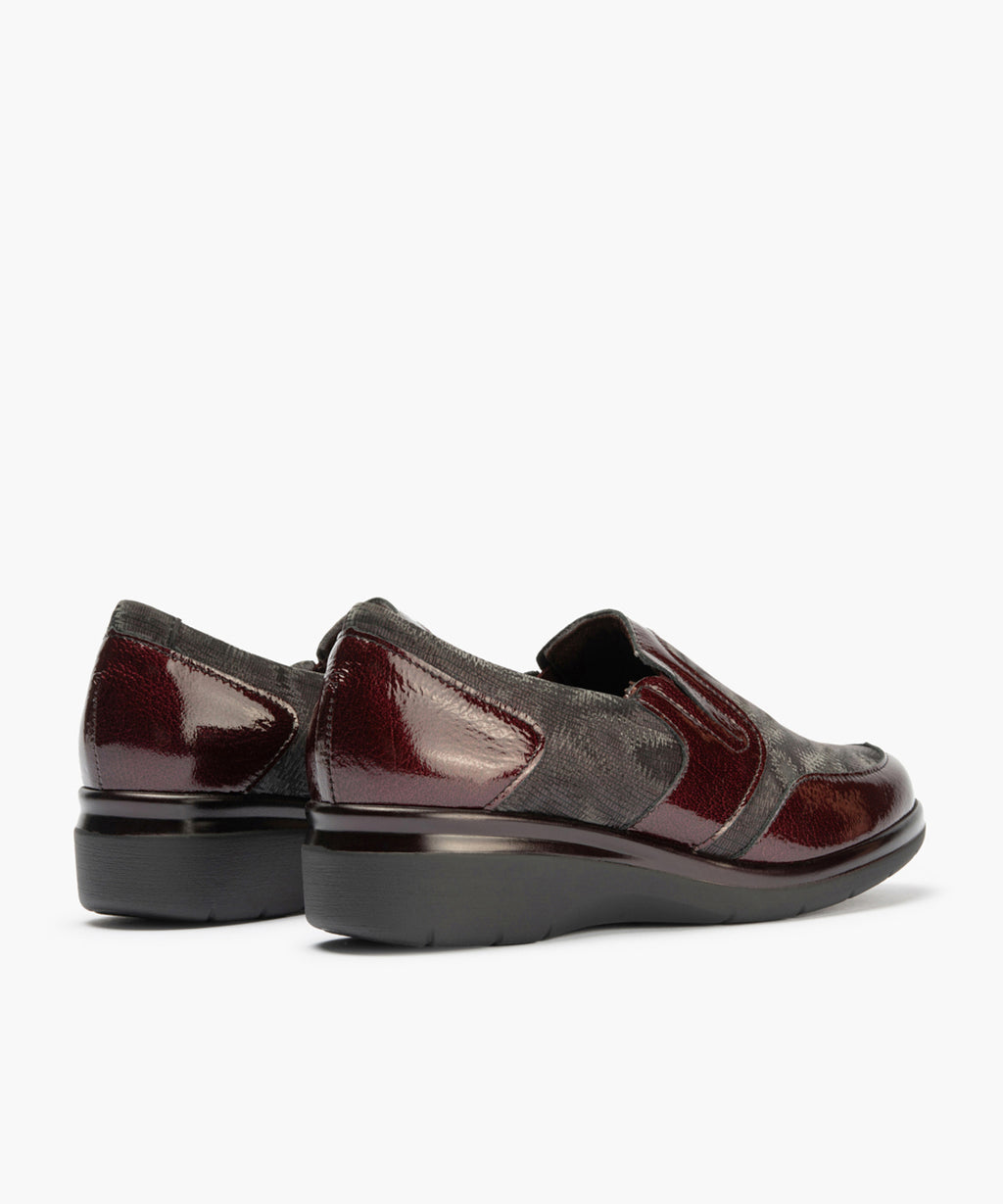 Manoletina Lycra de mujer color burdeos