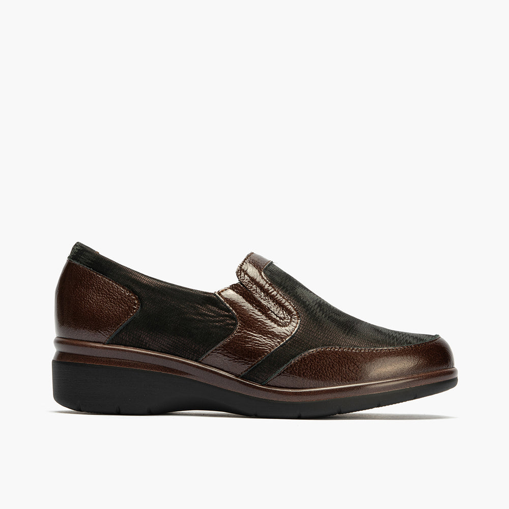 Manoletina Lycra de mujer color marron