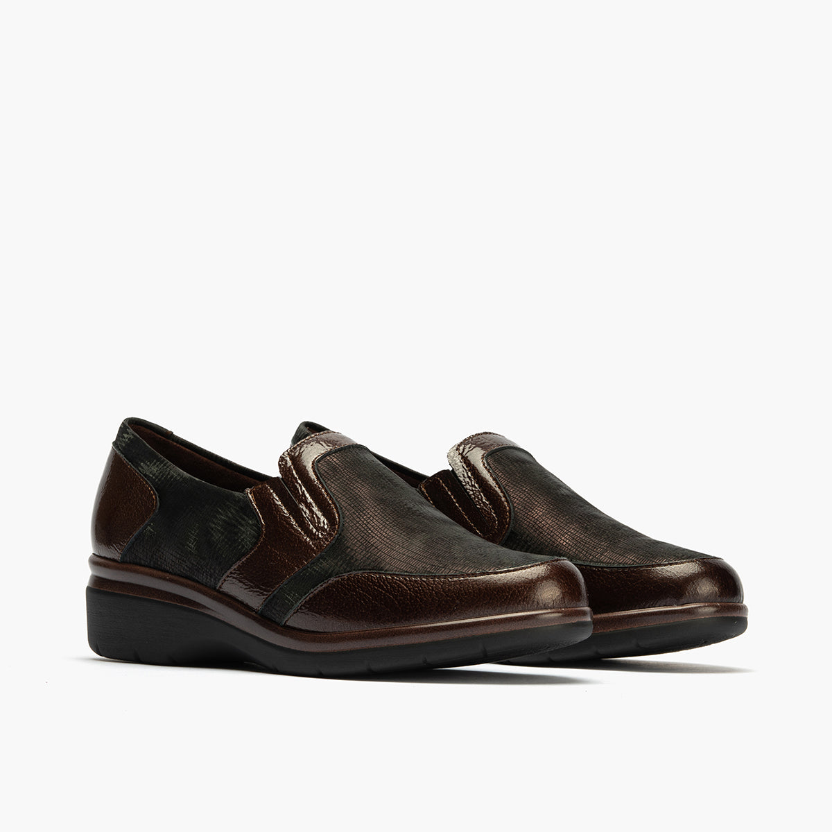 Manoletina Lycra de mujer color marron