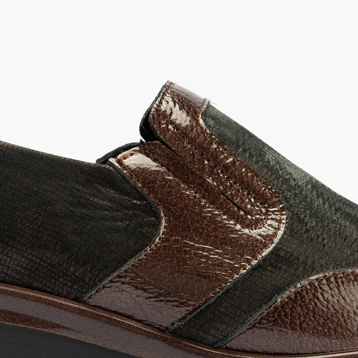 Manoletina Lycra de mujer color marron
