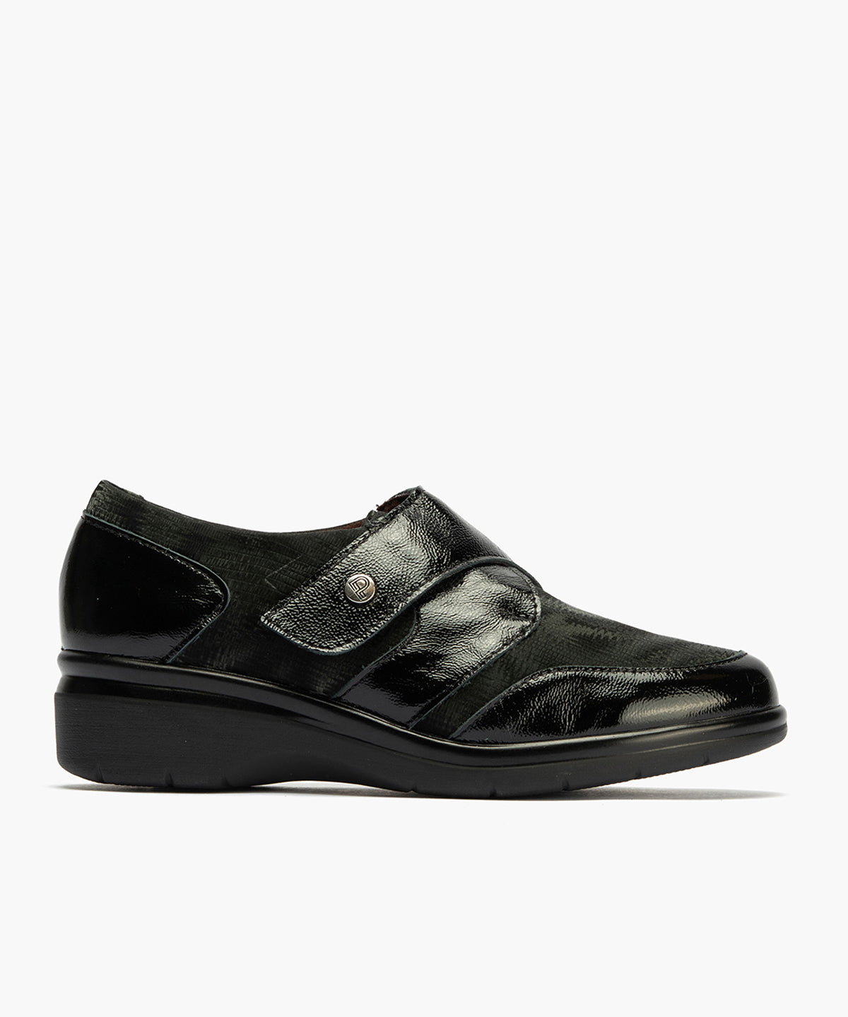 Blucher Lycra con Velcro de mujer color negro