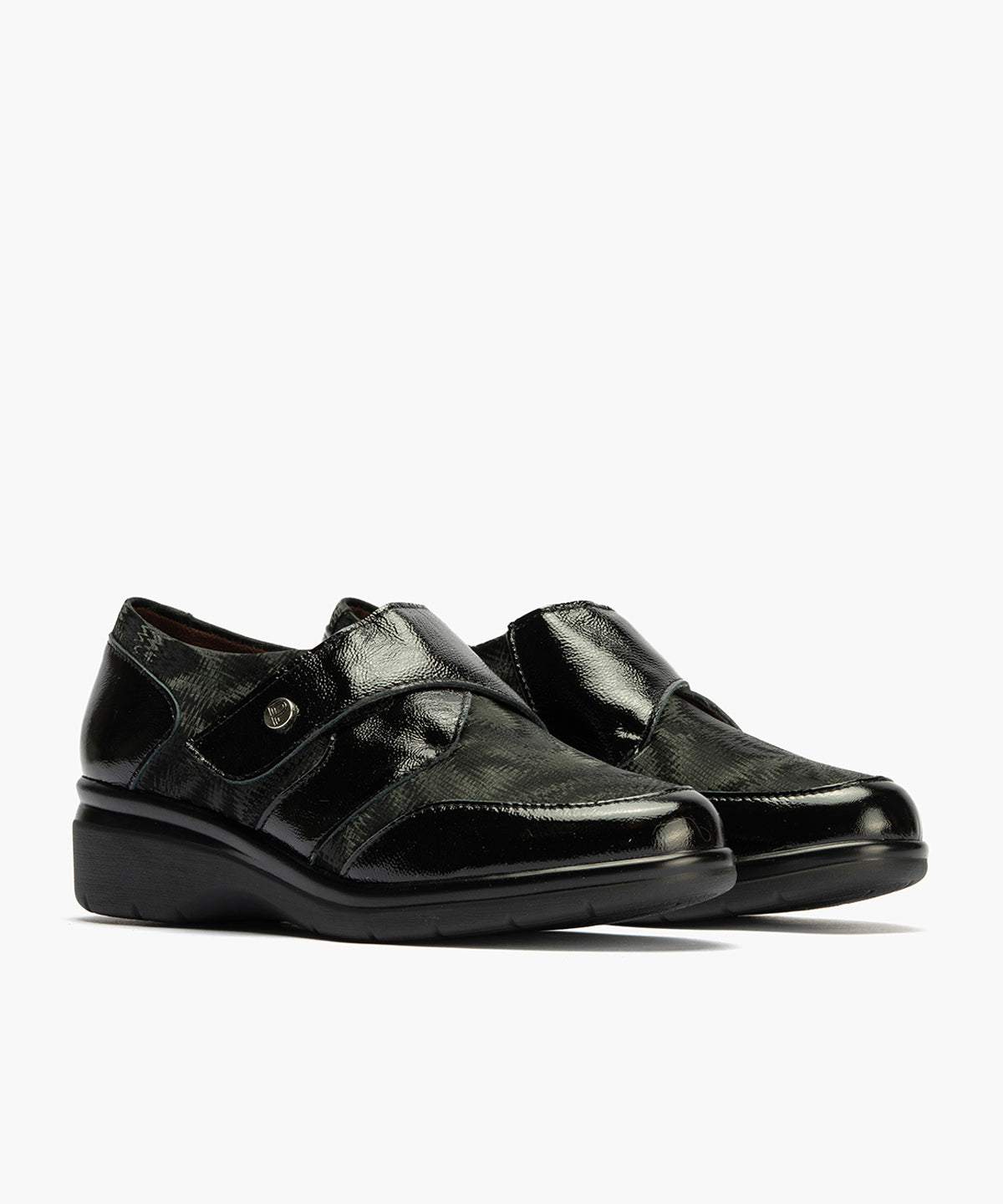 Blucher Lycra con Velcro de mujer color negro
