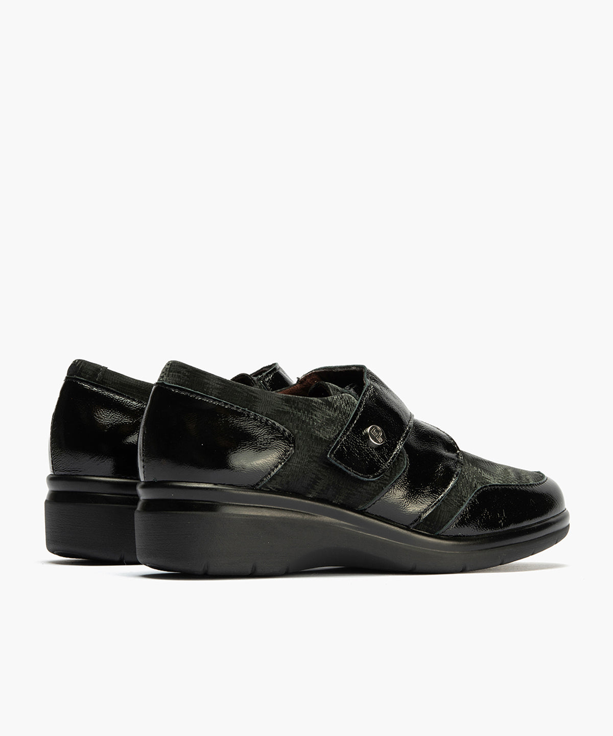 Blucher Lycra con Velcro de mujer color negro