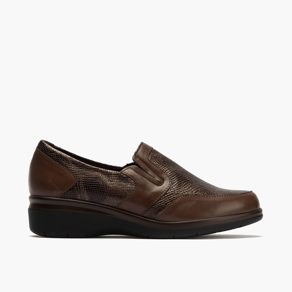 Manoletina Piel de mujer color marron