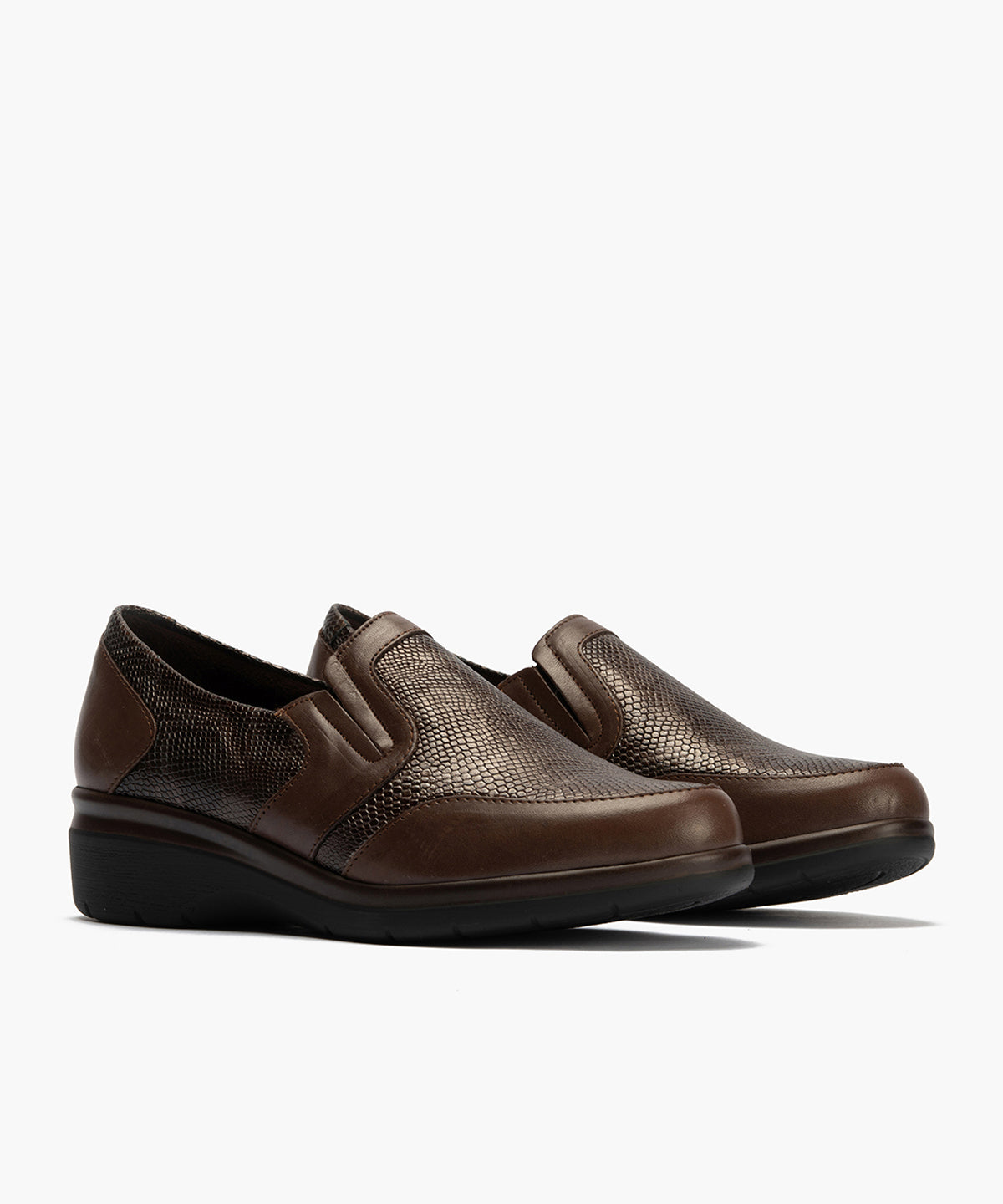 Manoletina Piel de mujer color marron