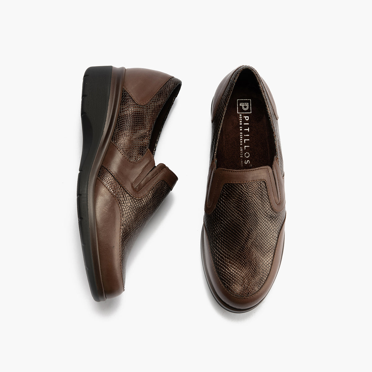 Manoletina Piel de mujer color marron