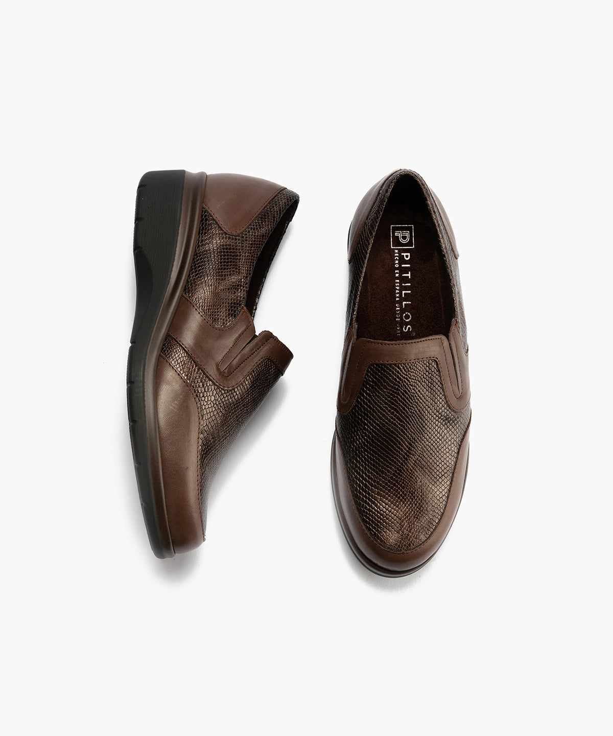 Manoletina Piel de mujer color marron