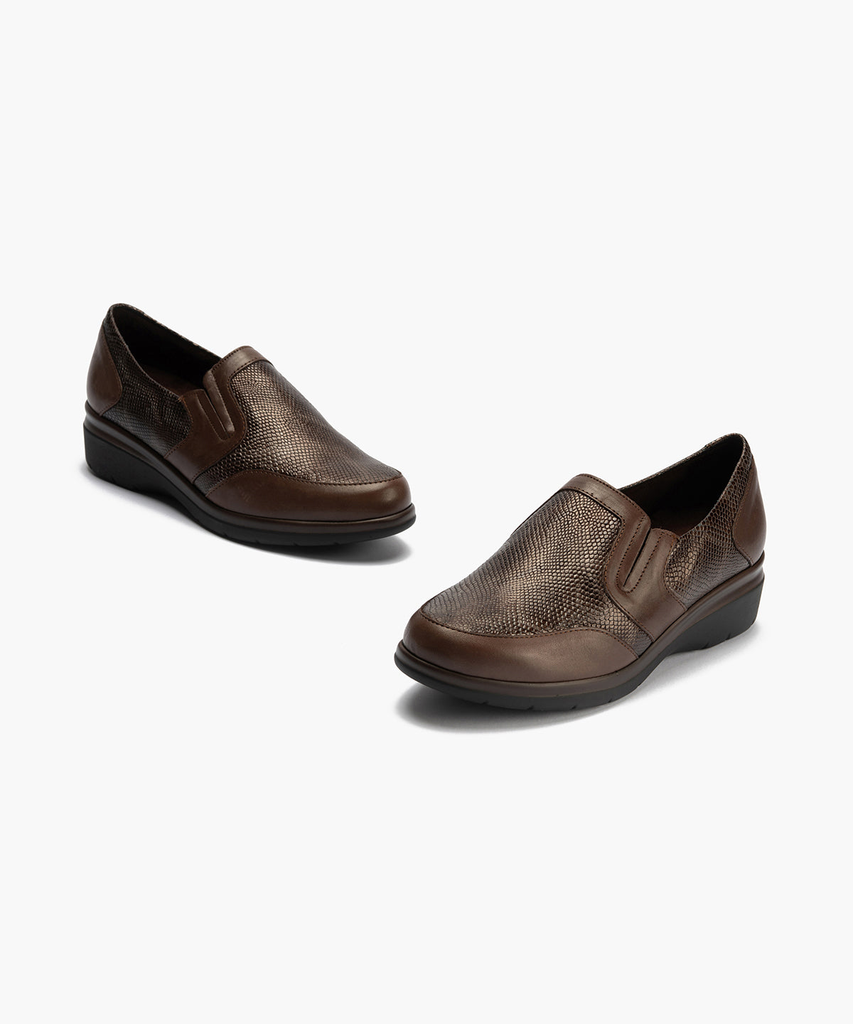 Manoletina Piel de mujer color marron