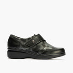 Blucher Piel con velcro de mujer color negro
