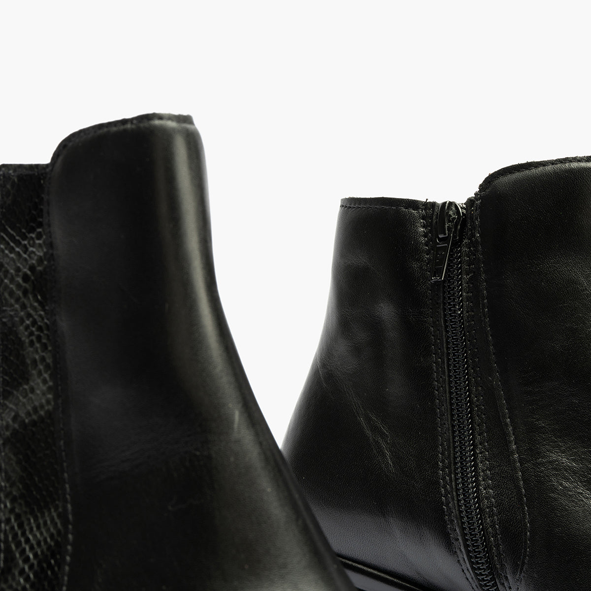 Botin en napa de mujer color negro