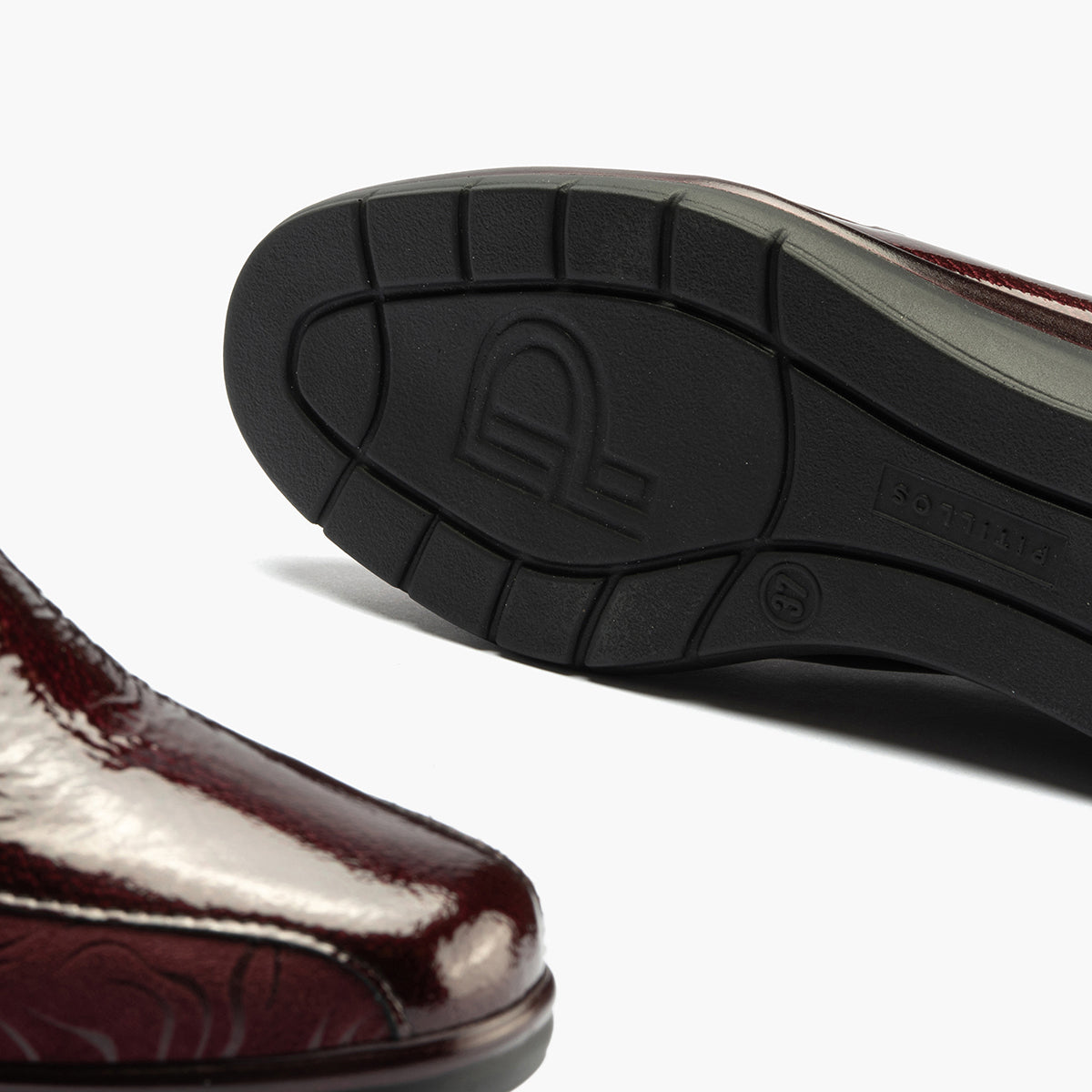 Abotinado Gucci con elásticos de mujer color burdeos