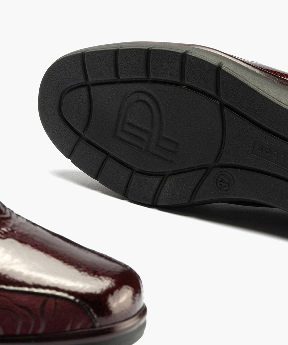 Abotinado Gucci con elásticos de mujer color burdeos