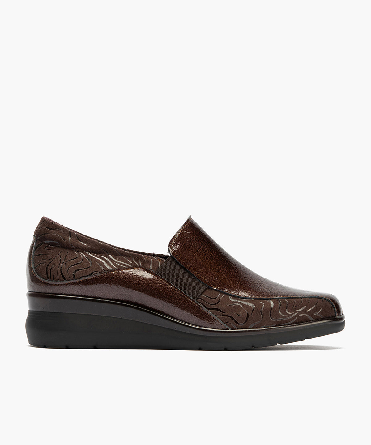 Abotinado Gucci con elásticos de mujer color marron