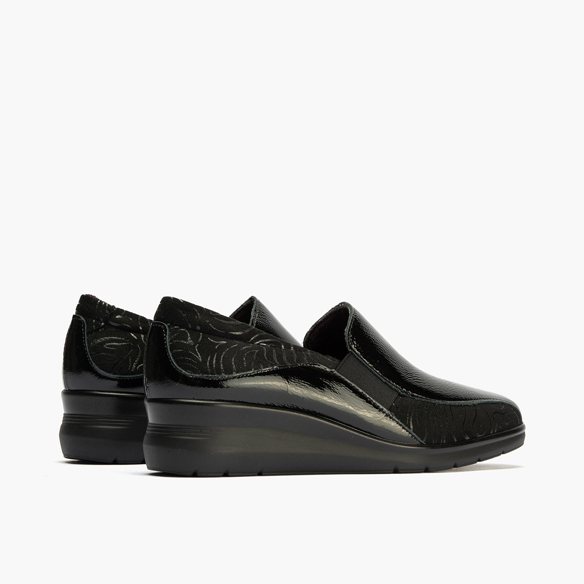 Abotinado Gucci con elásticos de mujer color negro