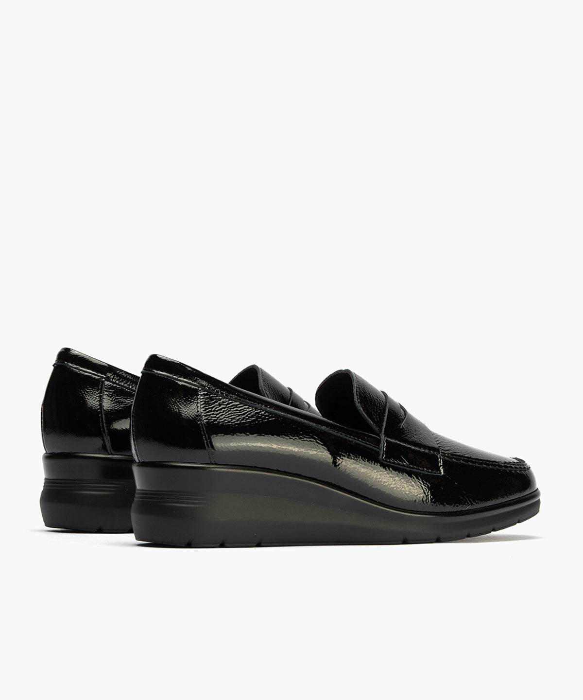 Mocasín en Charol de mujer color negro