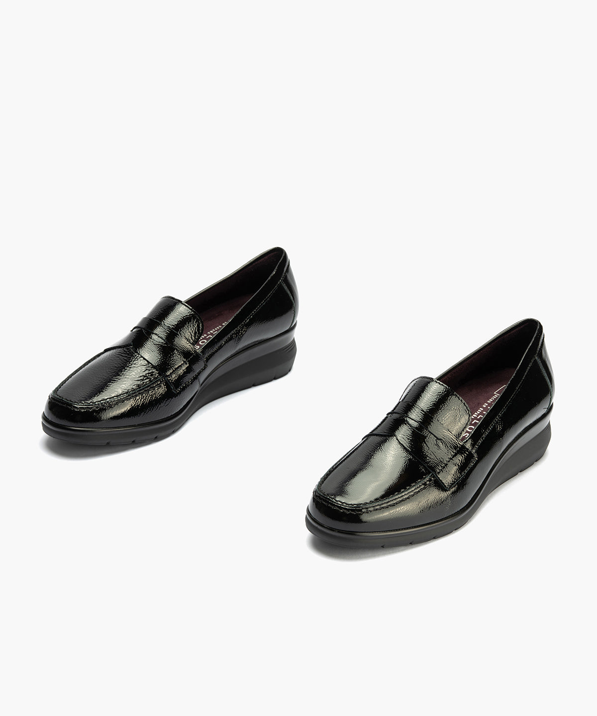 Mocasín en Charol de mujer color negro