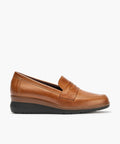 Mocasín en Napa de mujer color cuero