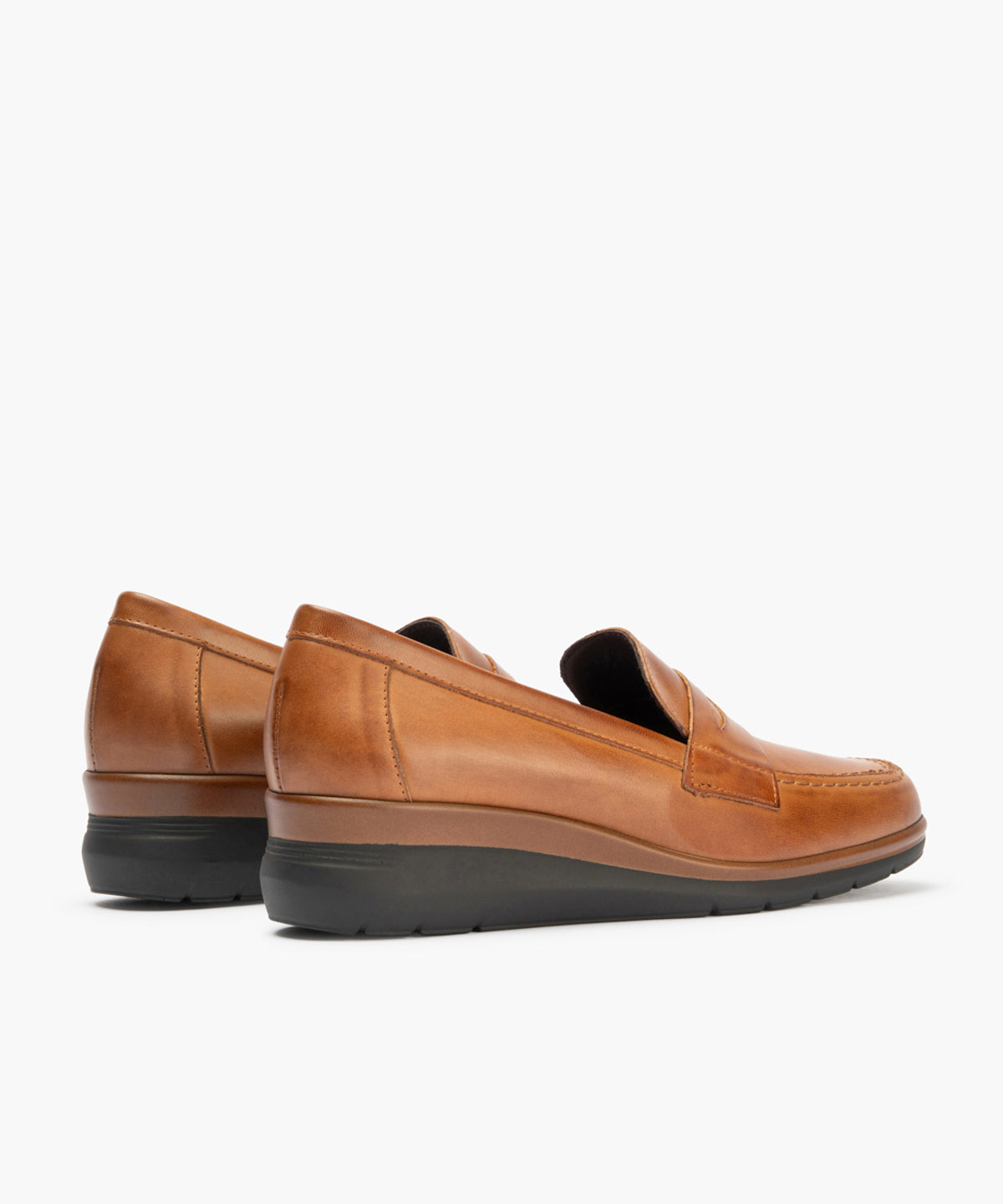 Mocasín en Napa de mujer color cuero