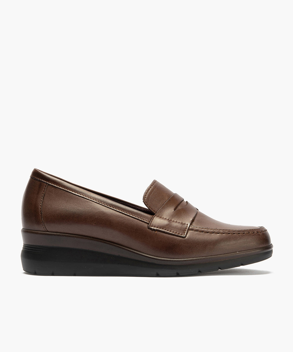 Mocasín en Napa de mujer color marron