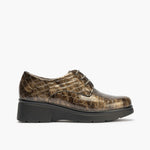 Blucher en Coco con cordones de mujer color humo