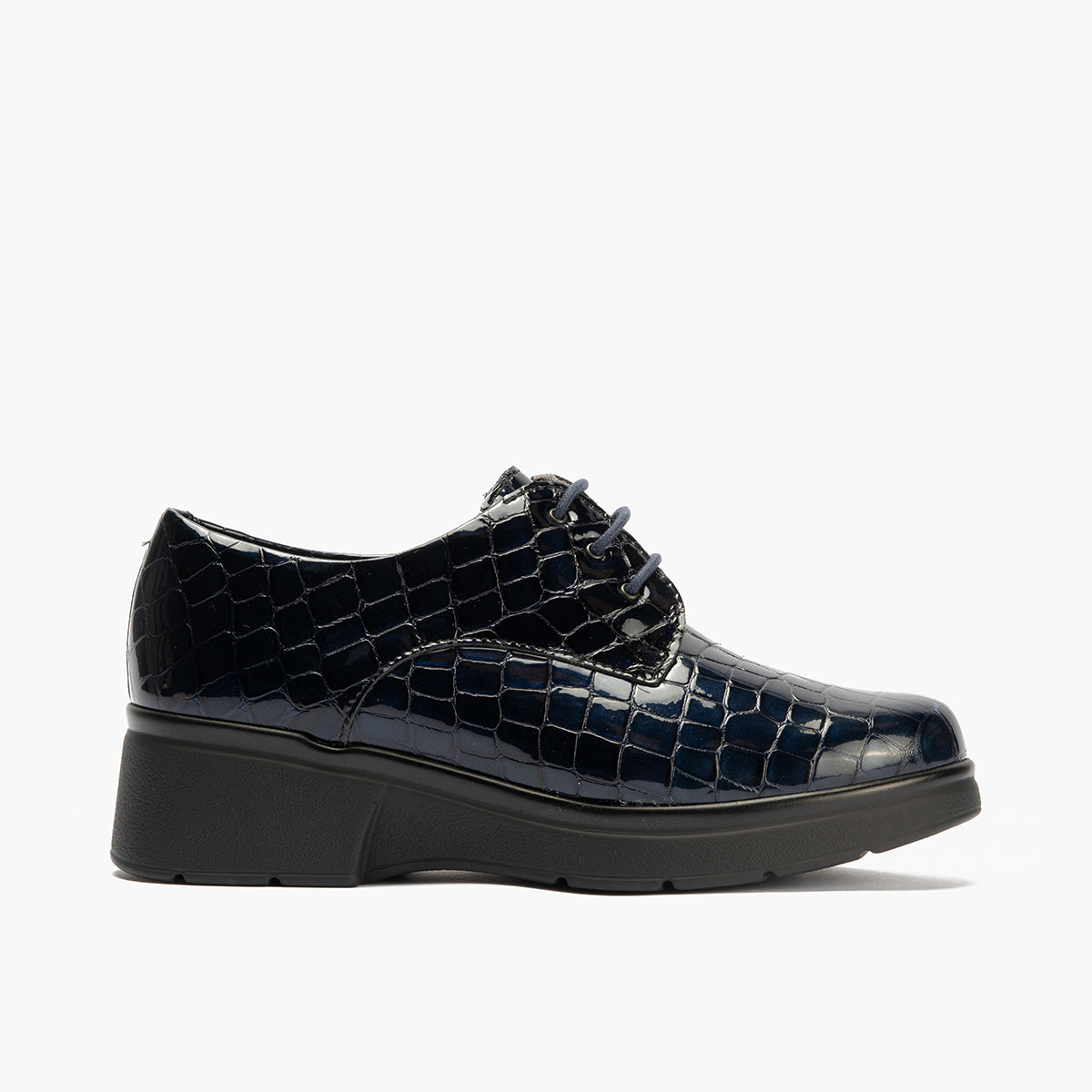 Blucher en Coco con cordones de mujer color marino