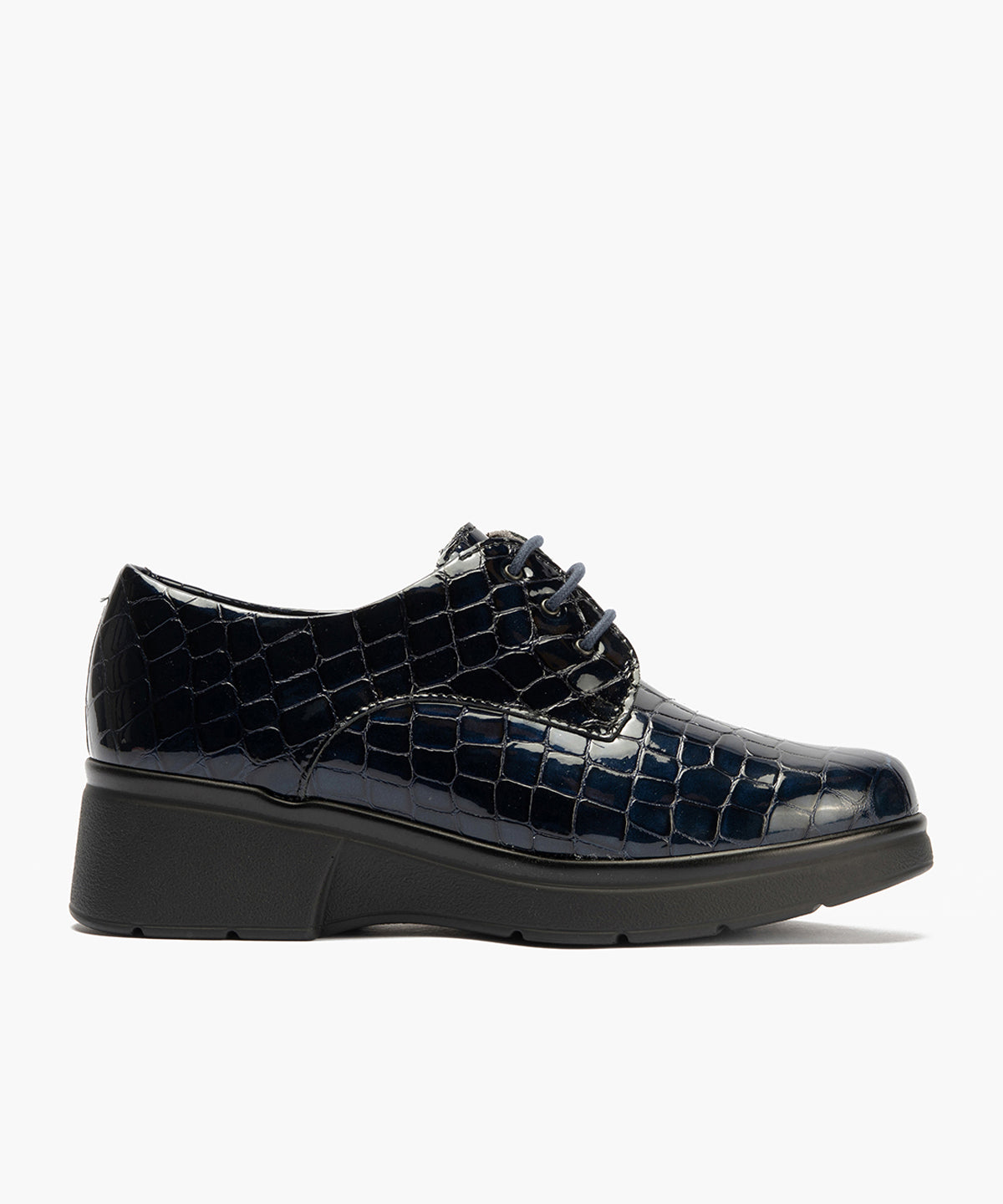 Blucher en Coco con cordones de mujer color marino