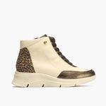 Botín con Elásticos de mujer color crema