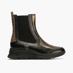 Botín Chelsey en napa de mujer color negro