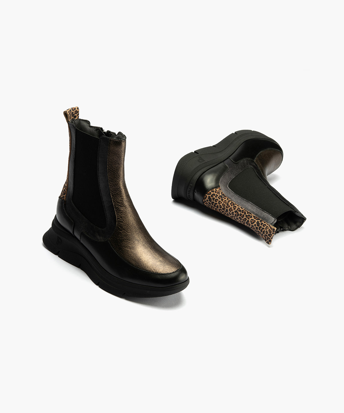 Botín Chelsey en napa de mujer color negro