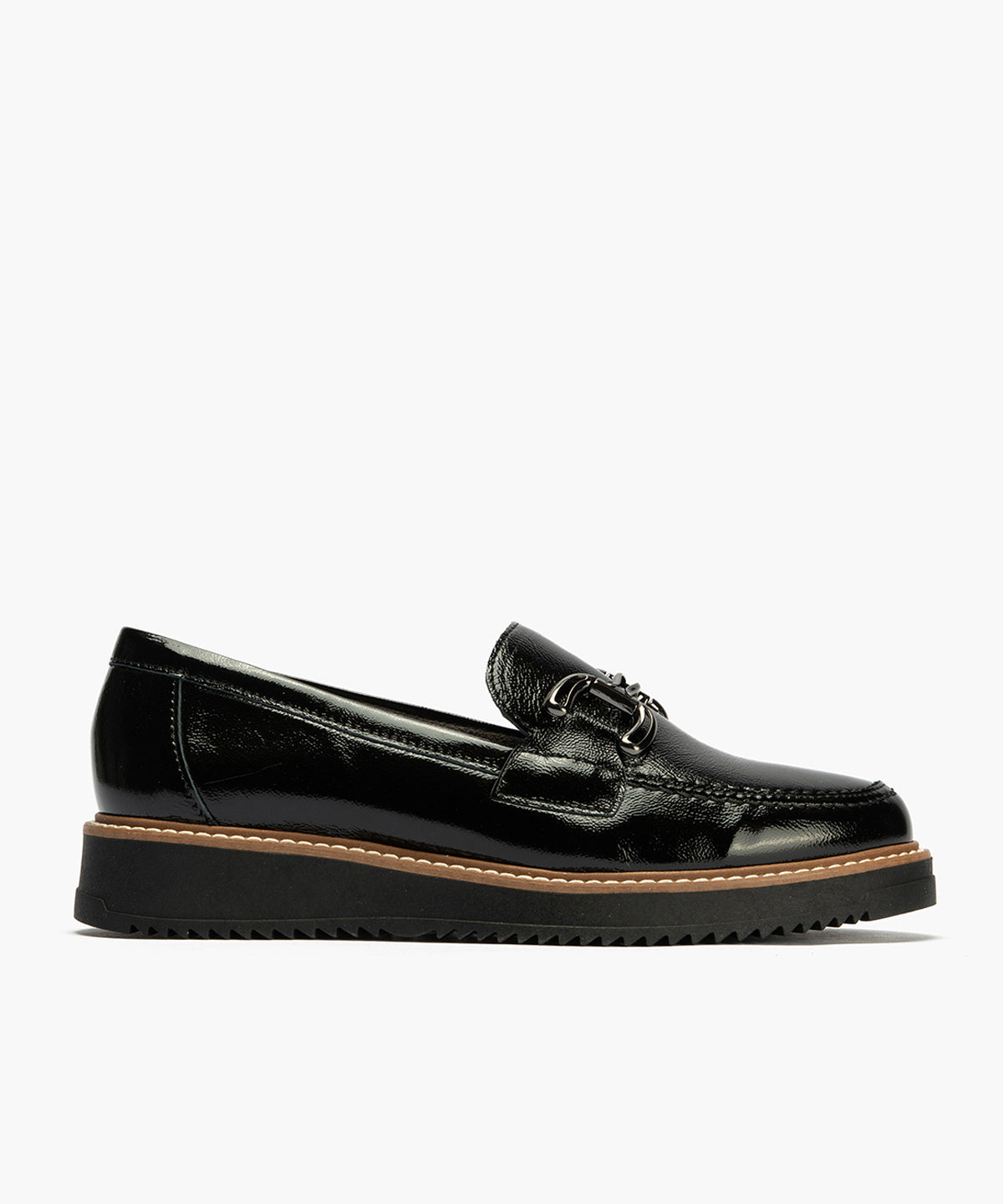 Mocasín en Charol de mujer color negro