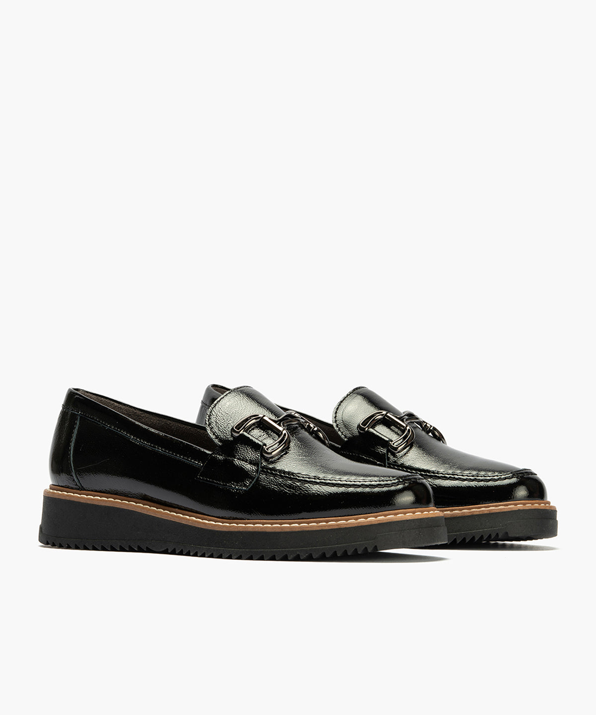 Mocasín en Charol de mujer color negro