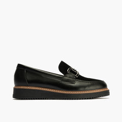 Mocasín Combinado Ante de mujer color negro