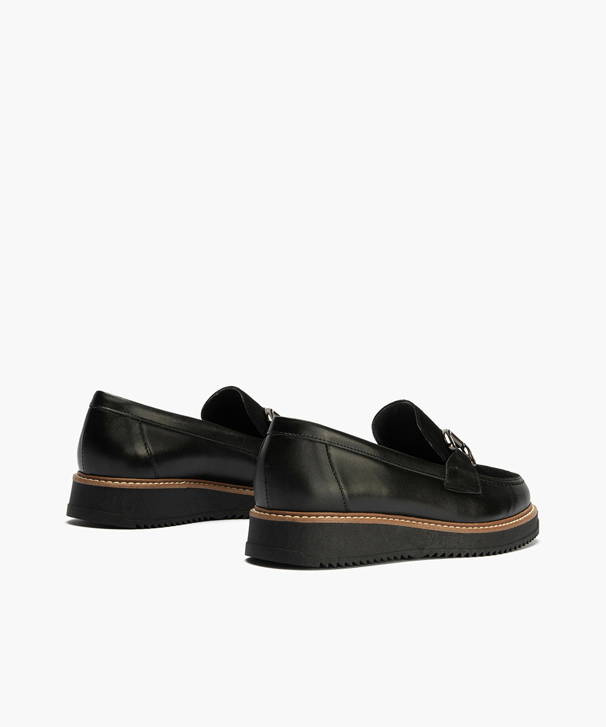 Mocasín Combinado Ante de mujer color negro