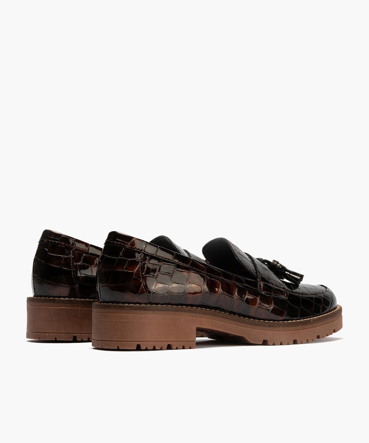 Mocasín en Coco con adorno de mujer color marron