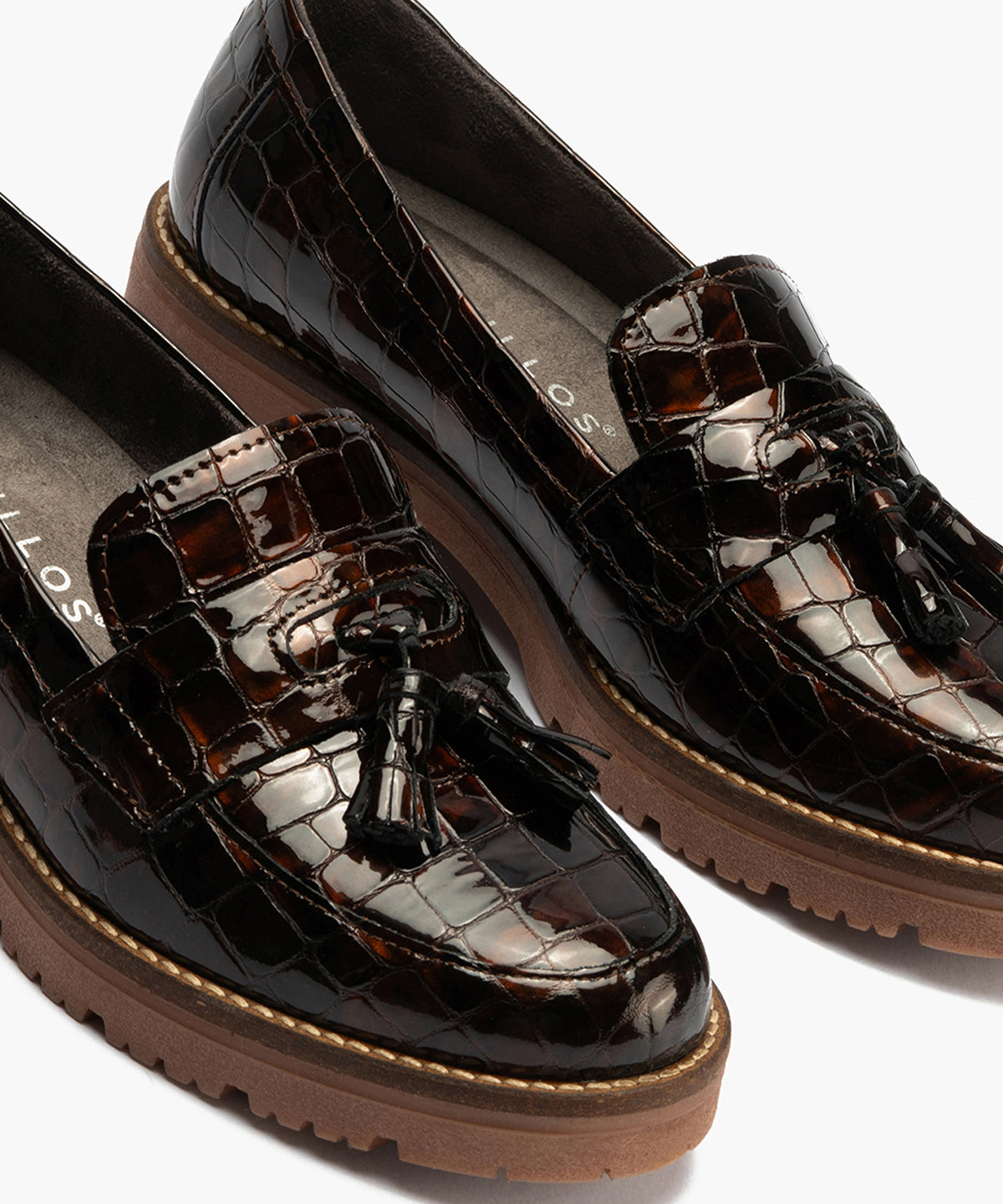 Mocasín en Coco con adorno de mujer color marron
