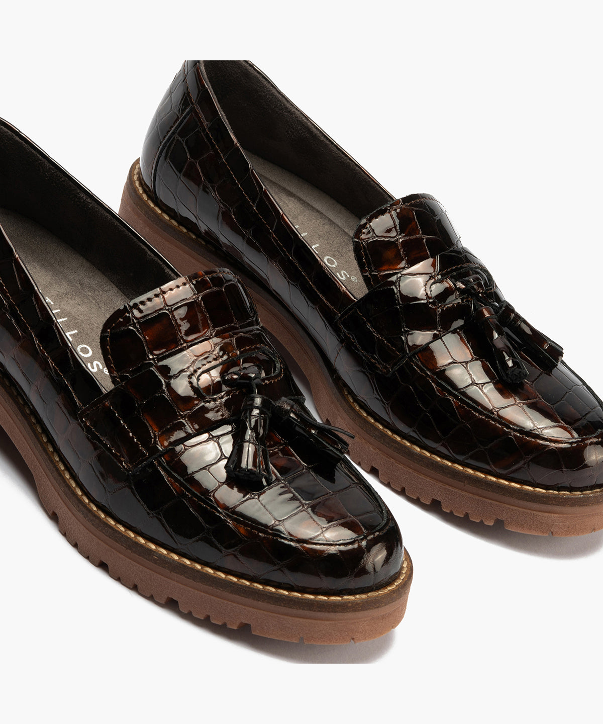 Mocasín en Coco con adorno de mujer color marron
