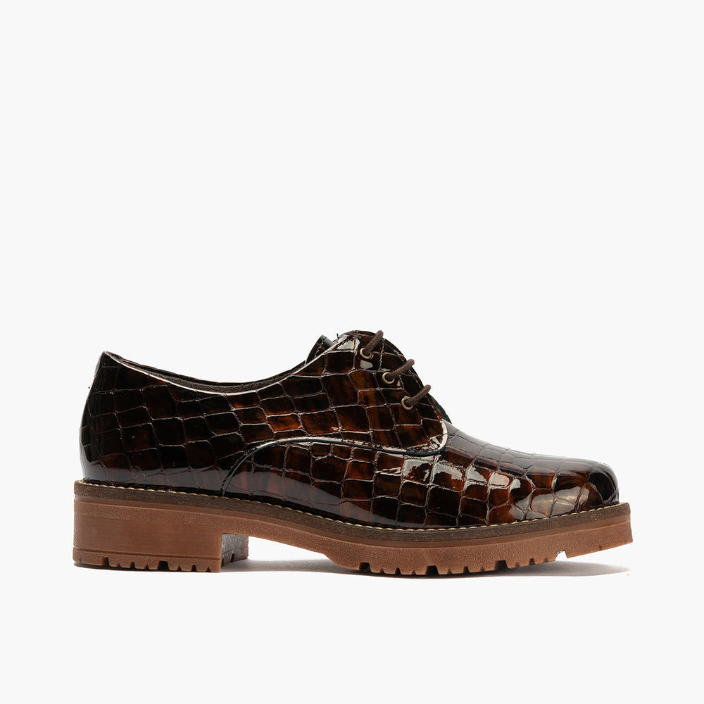Blucher en Coco con cordones de mujer color marron