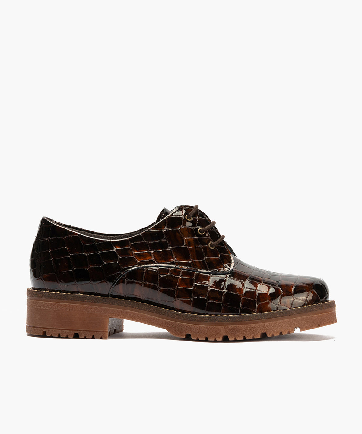 Blucher en Coco con cordones de mujer color marron