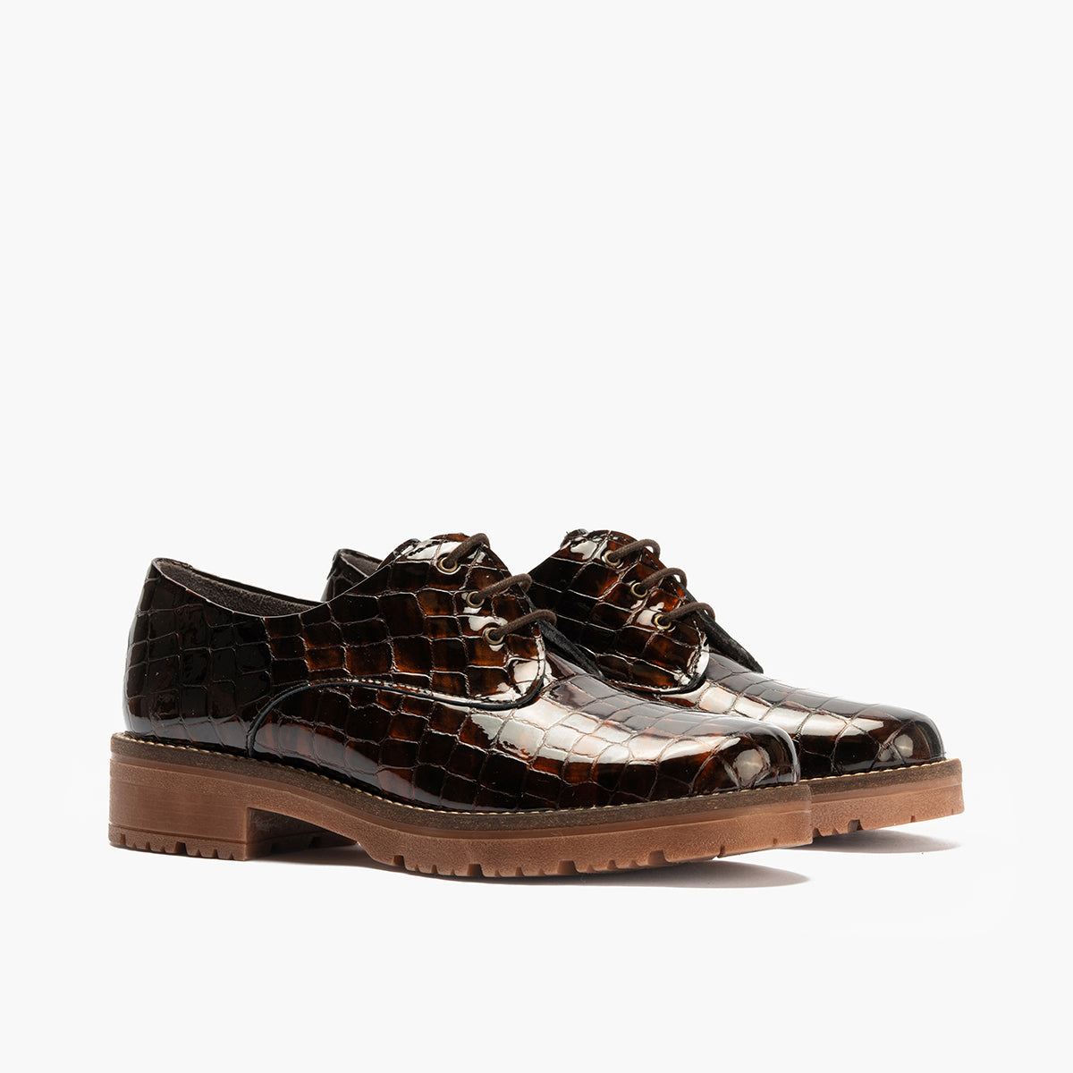 Blucher en Coco con cordones de mujer color marron